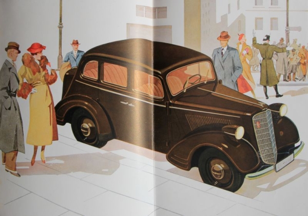 Opel 6 Zylinder Modelprogram 1936 Carbrochure (0582)
